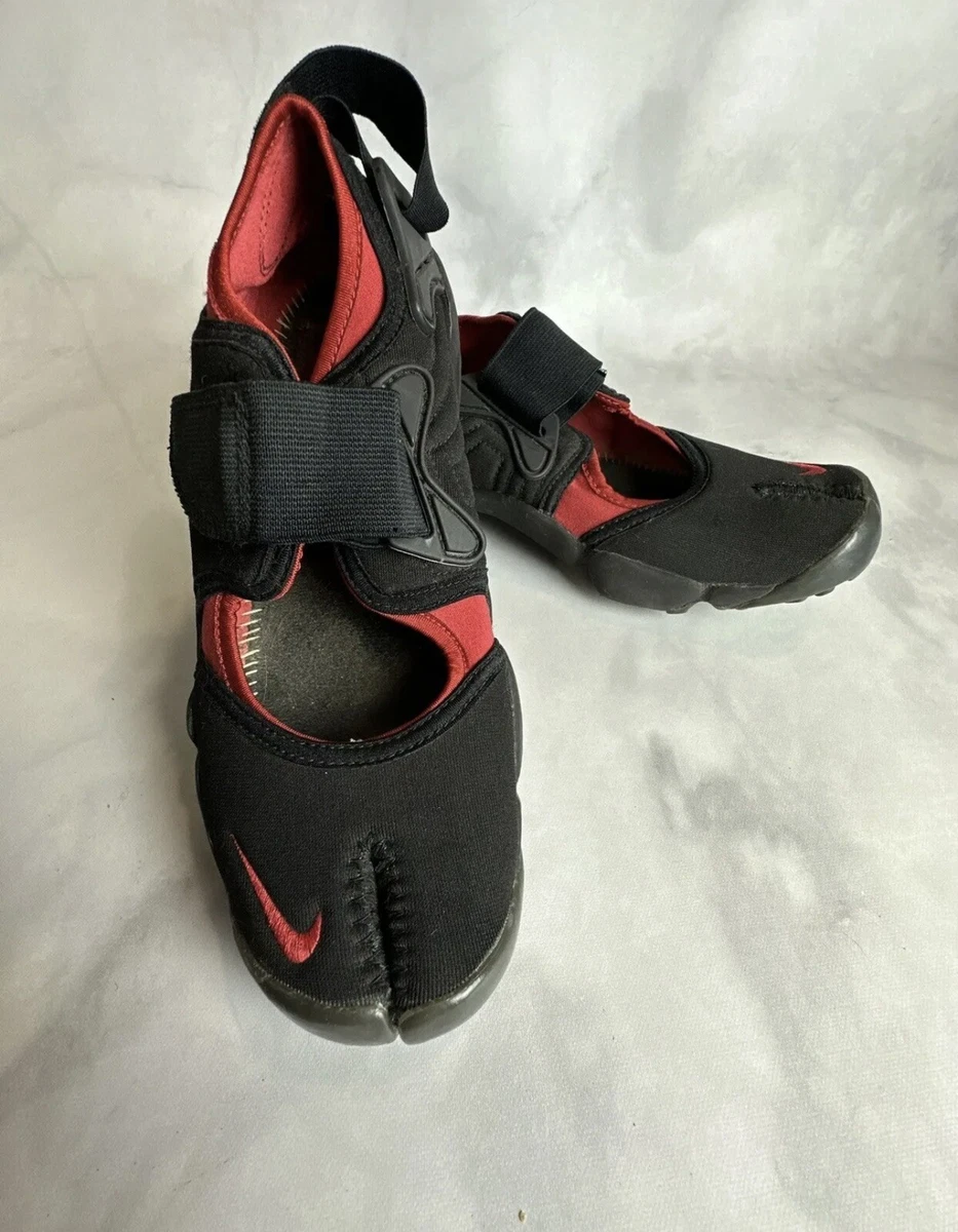 juego Vegetales Profecía Rare NIKE split toe shoe air rift Vintage Red Black US 8 UK 7 EU 41 Women /  Mens | eBay