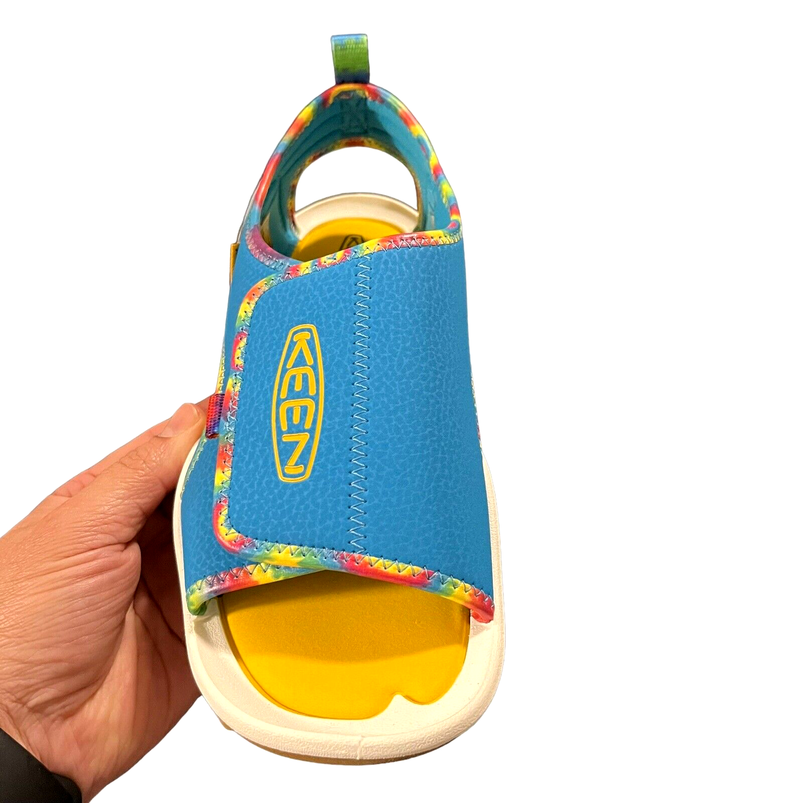 Sandali sportivi outdoor KEEN giovani ragazze taglia 4 blu tie dye regolabili lavabili