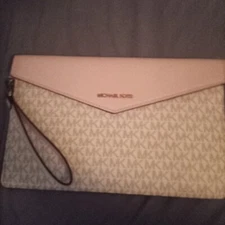 michael kors handbag used brown leather