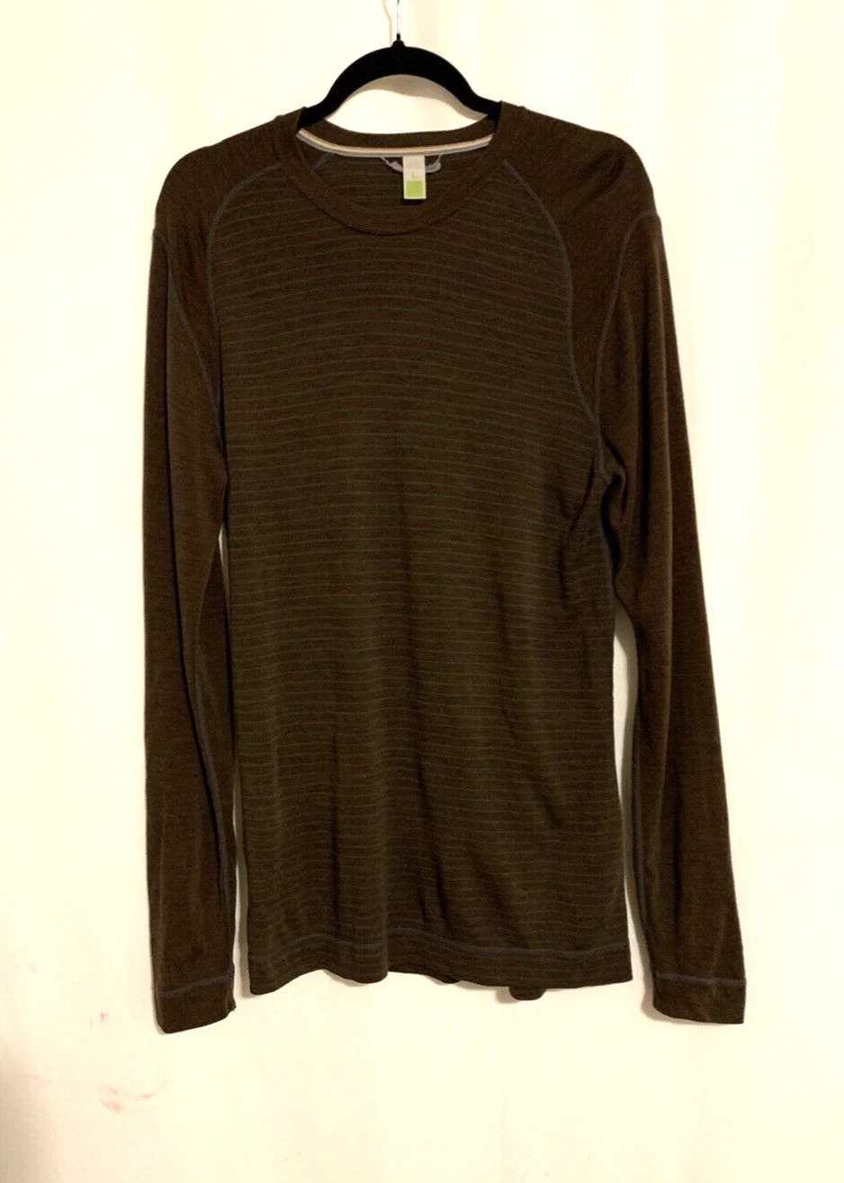 smartwool crewneck pinstripe merino wool lightweight sweatshirt