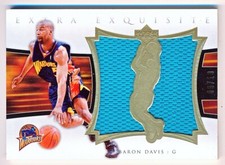 2004-05 Exquisite Baron Davis Extra Exquisite Dual Jumbo Jersey #EE2-BD (09/10)
