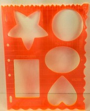 FISKARS Ultra Shape Templates 1 shapes 1 Frames Cut Shapes  Borders