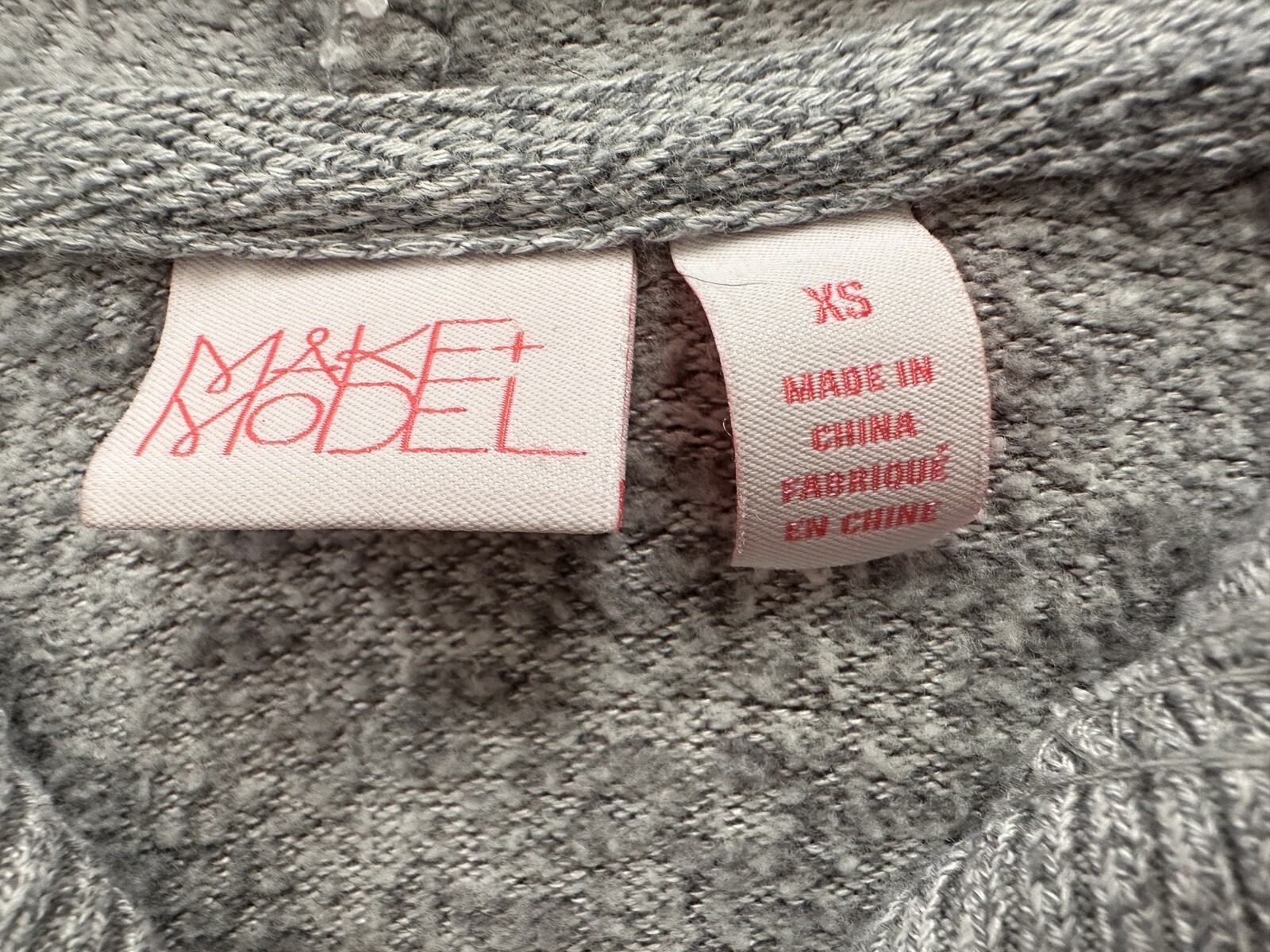 Make + Model Womens Jacket Sz Xs Heather Gray Cro… - image 4