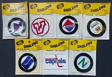 1976-78 NHL The Show Offs Emblems x7 Hockey Jersey Crest Patches Vintage Unused