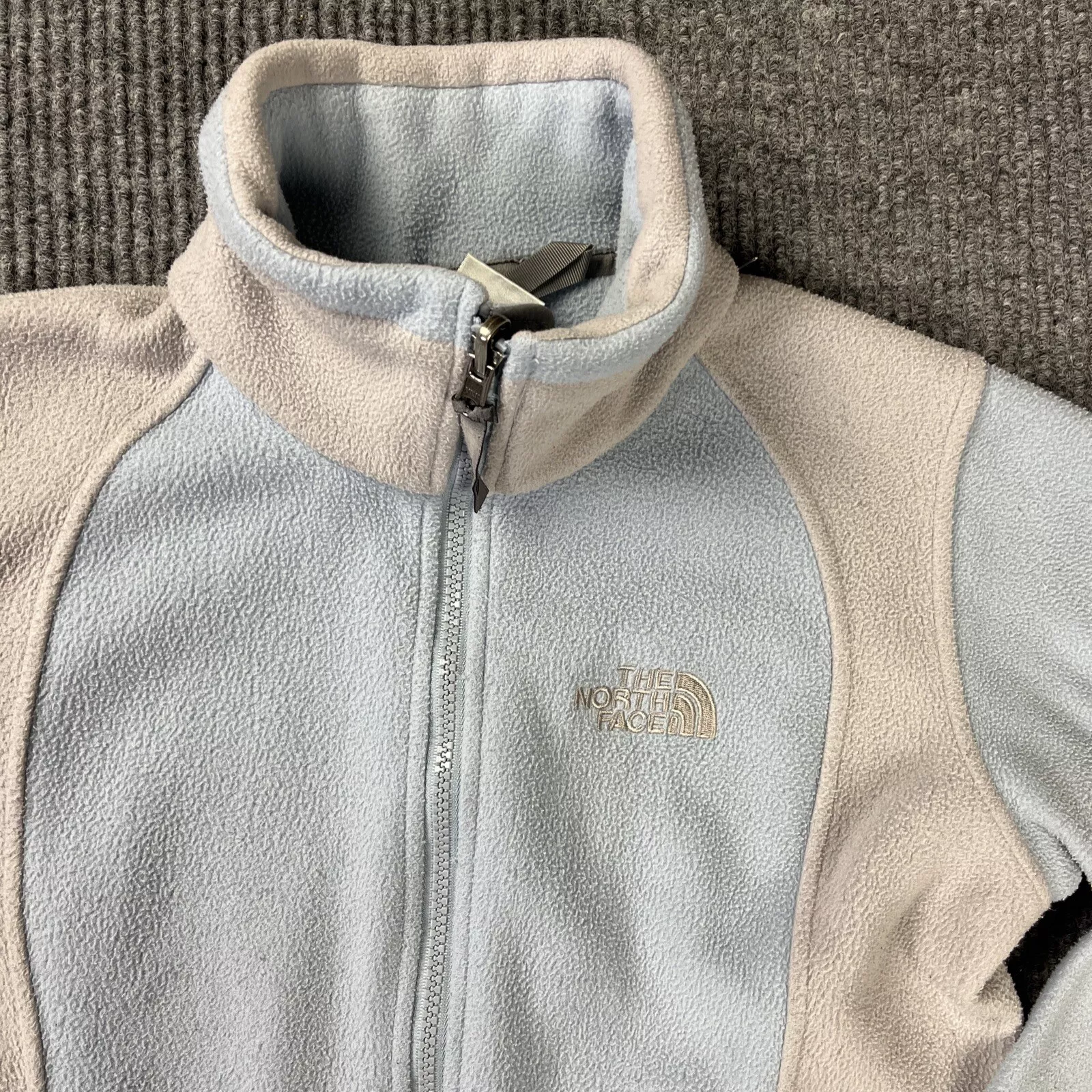 north-face fleece gorpcore color block jacket