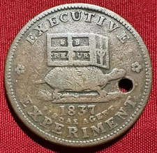 1837 Illustrious Predecessor Executive Experiment Hard Time Token HT-33 Variety￼