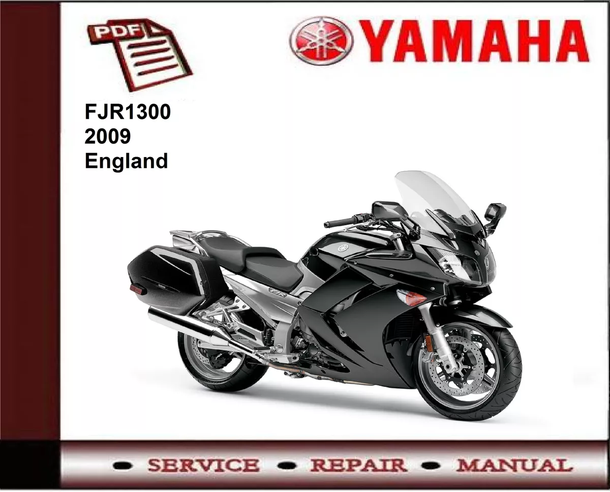 Yamaha FJR1300 FJR 1300 2009 Service Repair Workshop Manual on USB