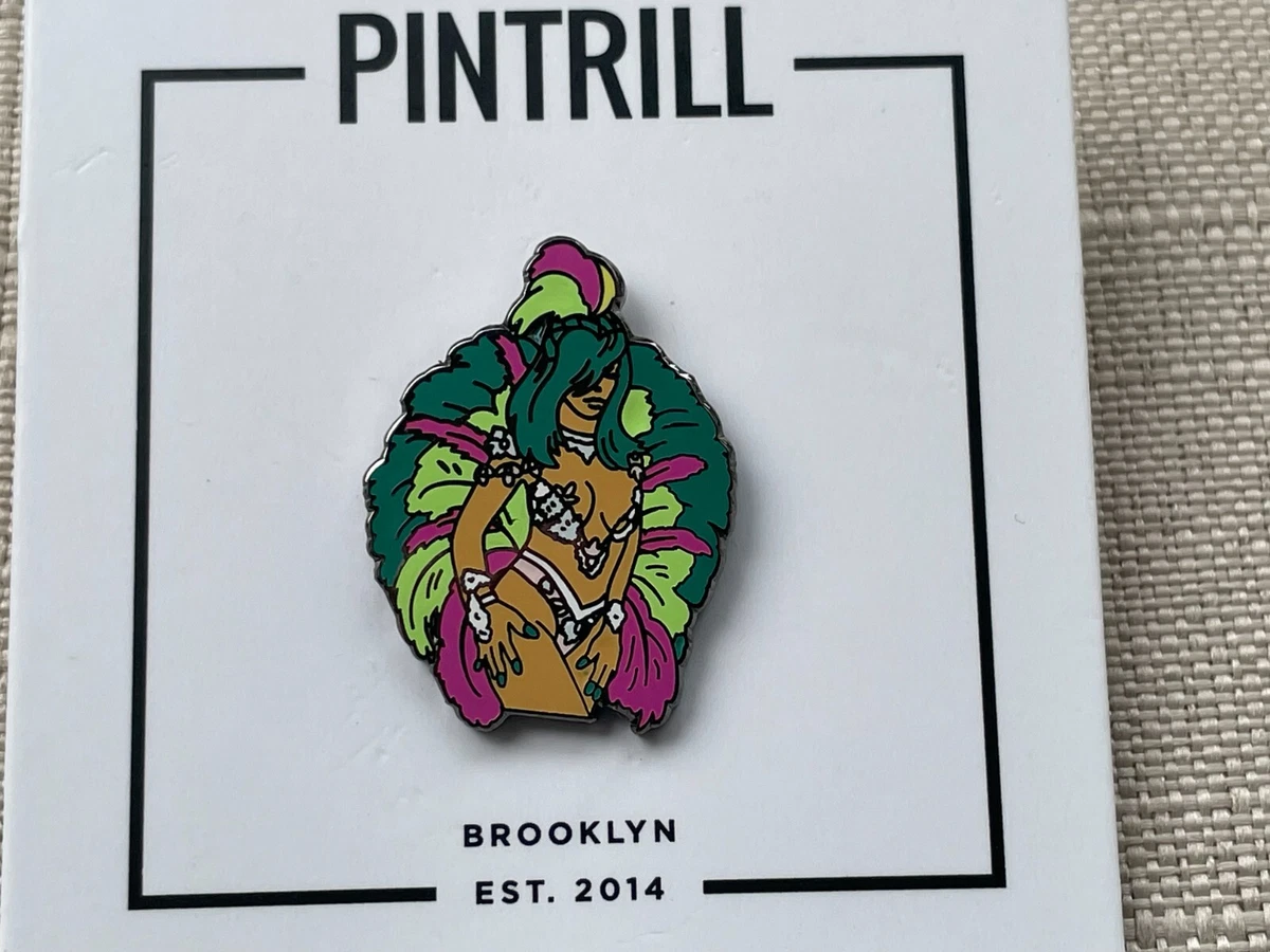 Pintrill Pins Enamel Pin Girl in Bikini Pin New