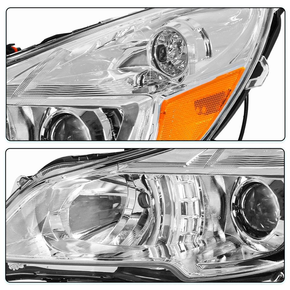 Para 2010-2014 Subaru Outback Legacy projetor faróis conjunto L+R - Imagem 3 de 4