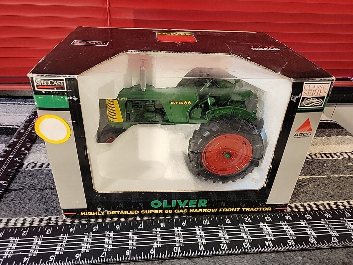Oliver 66 Gas 1/16 Diecast Farm Tractor Replica Collectible By