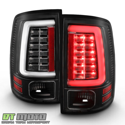 2013-2018 Dodge Ram 1500 2500 3500 [Black Edition] LED Tube Tail Lights Lamps