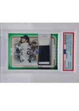 CHRISTIAN YELICH 2023 TOPPS DEFINITIVE JUMBO PATCH GREEN #05/15 PSA 10 GEM MINT