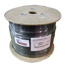 CAT6 BARE COPPER 550MHz Outdoor Direct Burial Gel Filled Ethernet Cable 1000FT