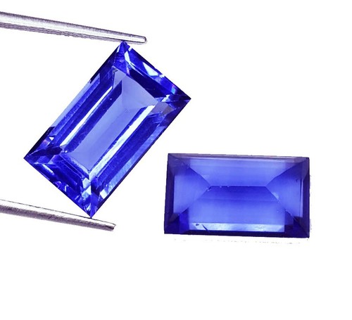 10 Ct CERTIFIED Natural Tanzanite Pair Loose Gemstone Tanzanite Gemstone M016 - 第 2/12 張圖片