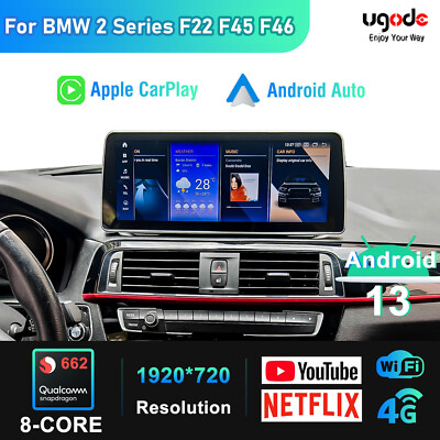 For BMW 1 2 Series F20 F21 F22 F23 F45 F46 Android 13 Screen Carplay GPS 12.3''