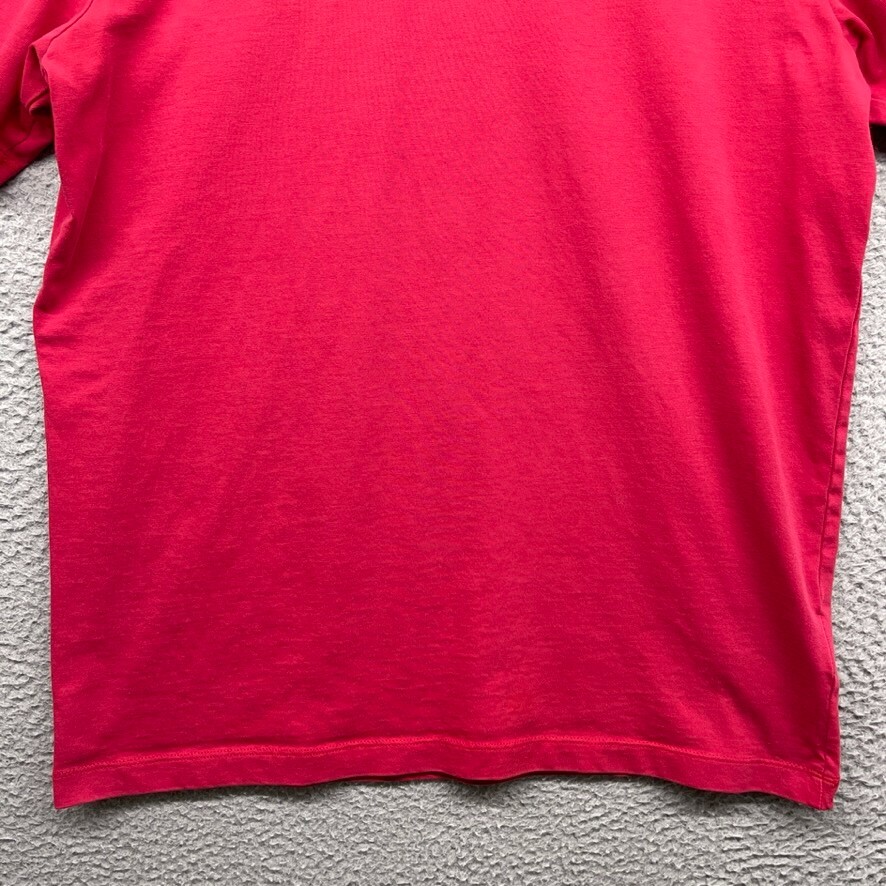 Adidas Mens T-Shirt Red Short Sleeve Crew Neck Climalite Cotton Pullover Size M thumbnail 4