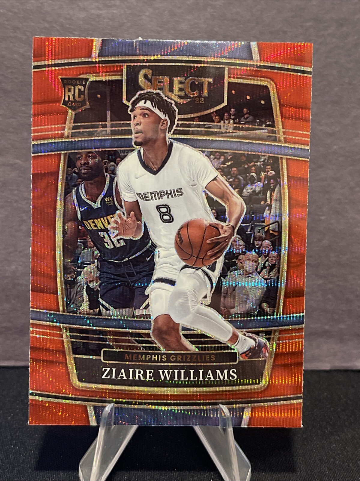 2021-22 Panini Select-Ziaire Williams RC #86 Red Wave Prizm
