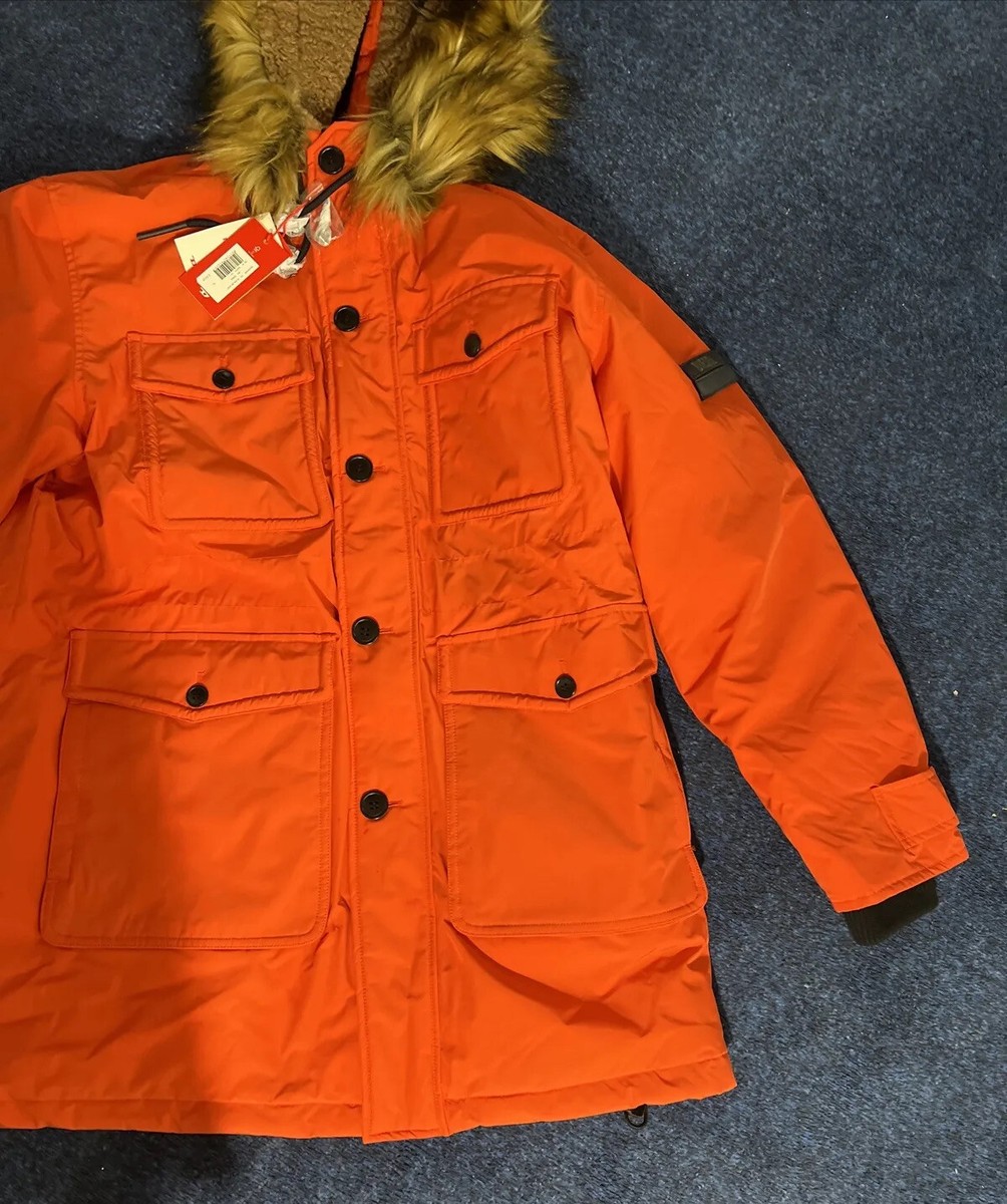 Men's Diesel W-Jorg-Nw- Hooded Wzip Padded Military Puffy Coat