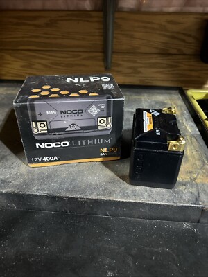NOCO Lithium NLP9 Group 9 400A Lithium Powersport Battery, 12V 3Ah Battery