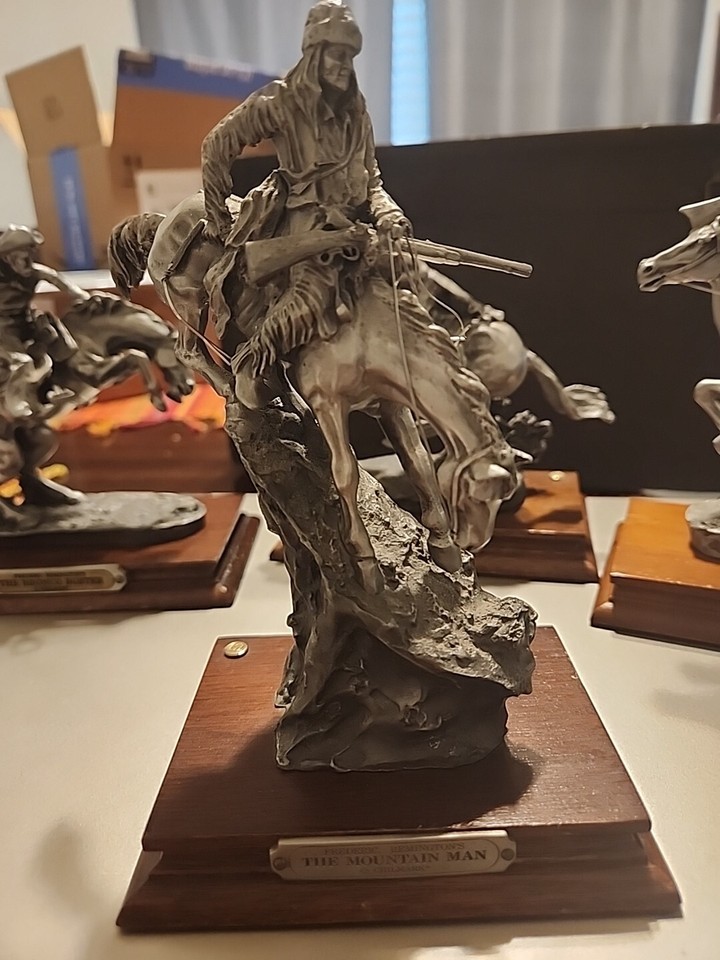 4 Frederick Remington Statues eBay