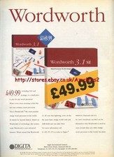 Wordworth 3.1 SE "Digita International" 1995 Magazine Advert #5760