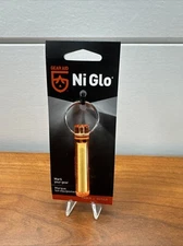 Ni-Glo Solar Gear Marker Orange Recharges By Sun or Light Source Keychain