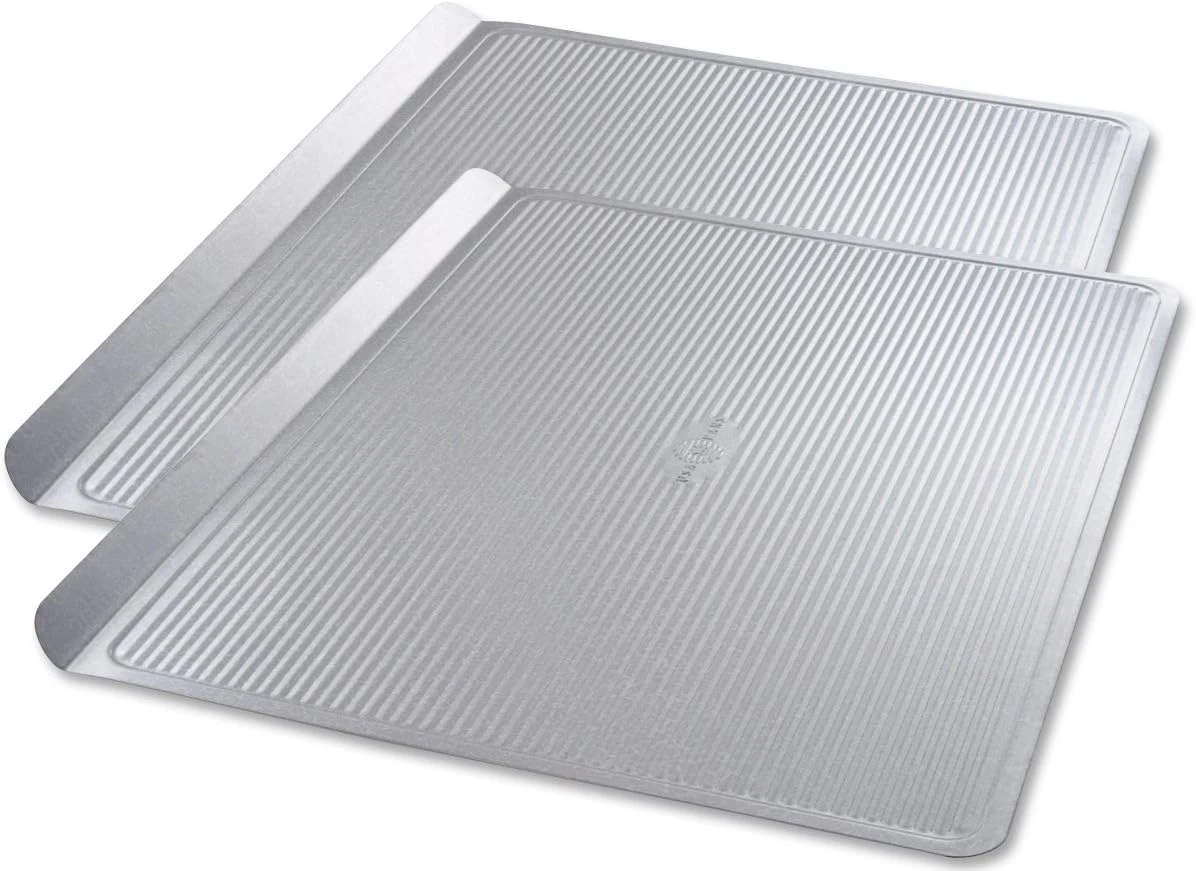 2pcs Bakeware Cookie Sheet, Warp Resistant Nonstick Baking Pan, Aluminum - Large
Opens in a new wind