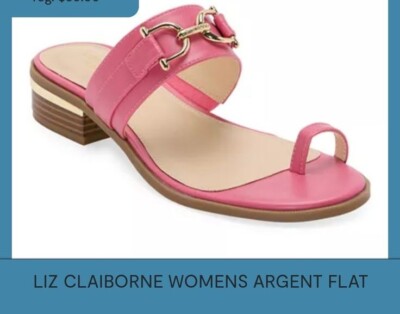 open lace back dress Perla Pink Gingham Flat Sandals main image 0
