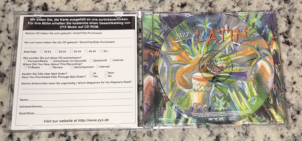 Jazz Goes Latin 1999 ZYX Records Various Artists Import | eBay