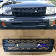Front Bumper Grill For 1997 1998 1999 2000 Tacoma Matte Black Upper Grill