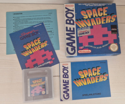 Gameboy Space Invaders OVP + Modul + Anleitung Nintendo Super Game Boy 1994 Deu