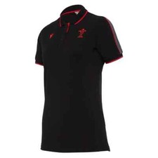 Image of Macron Wales WRU 20 Womens Rugby Polo Shirt Size S (12 ) bnwt rrp £39.99