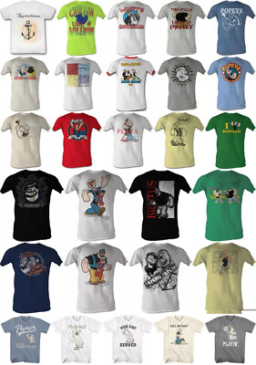 Pre-Sell Popeye Cartoon Licensed T-Shirt #3
