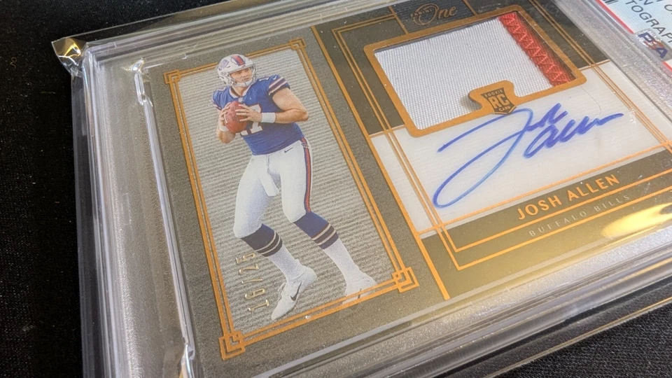 2018 Panini One Josh Allen RC Rookie Patch Auto Bronze /25 PSA 9 MVP! 💎💎💎 - Image 3 of 4