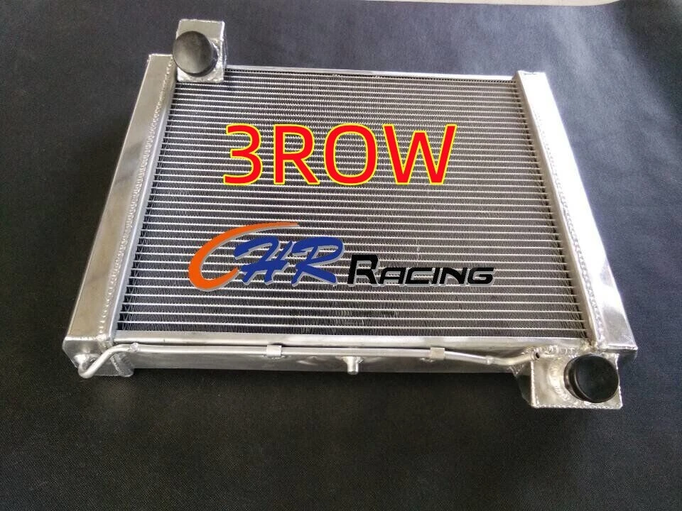 Radiador de aluminio de 3 filas + ventilador para Chevrolet Corvette 1961-1962 61 62 Foto 2 de 4