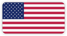 Patriotic American Flag Sticker Decal