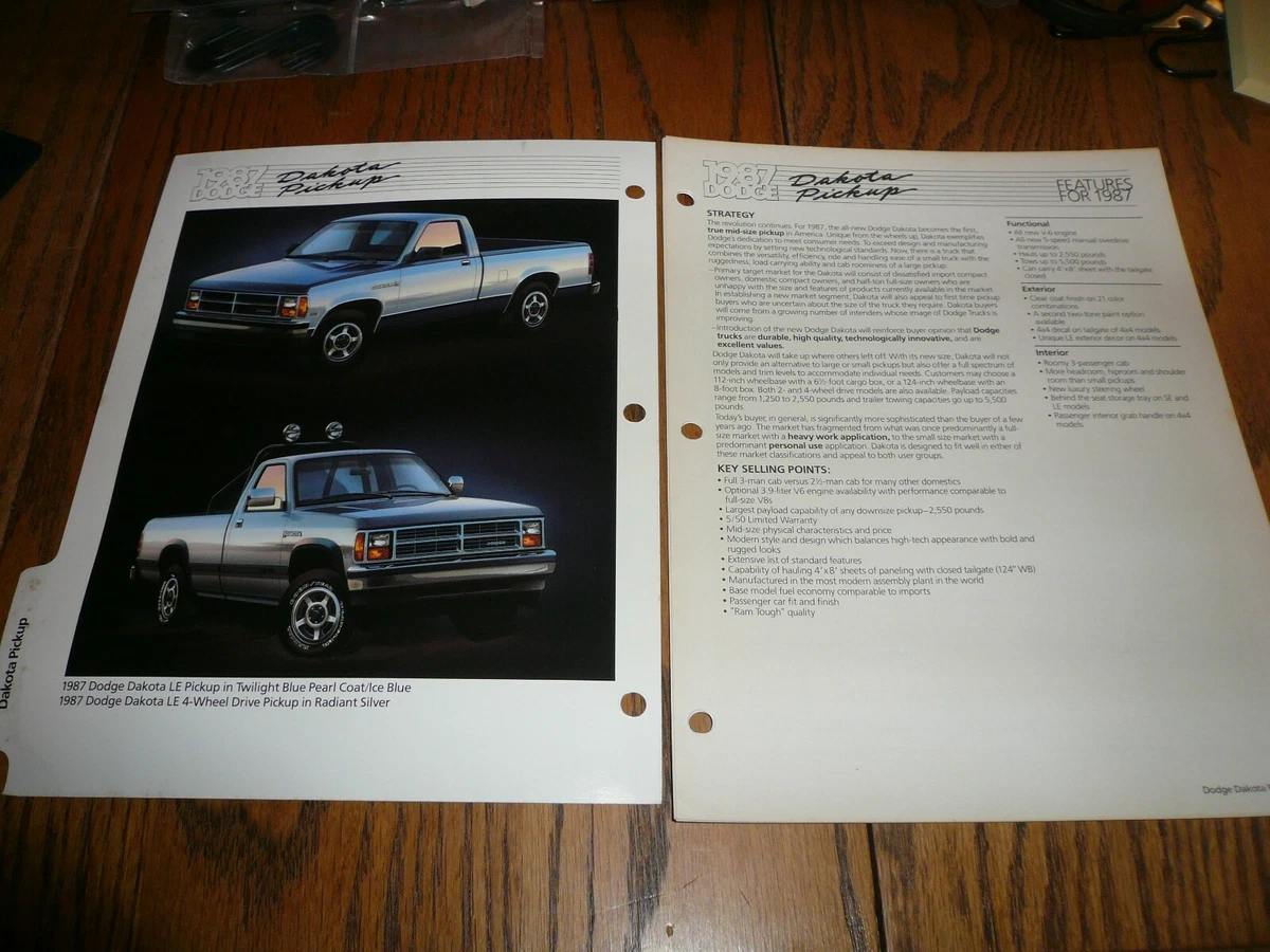 1987 Dodge Dakota Silver