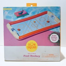 Sun Squad POOL HOCKEY Inflatable Water Floating Table Hockey Set, Pool Toy NEW