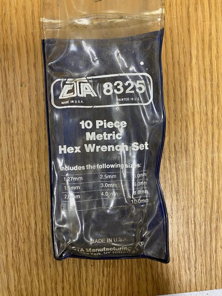 Allen Style 7 Piece Vintage Hex Wrench Set, Made by CTA in New York, N.Y. USA - Image 3 of 4