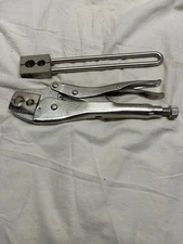 2 Pair Crimping Locking Ring Tools- Locking and Hammer- Good Condition