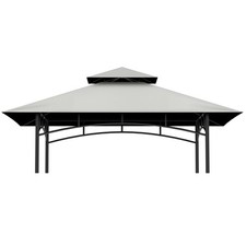 Gazebo Replacement Top 5x8 Double Layer Canopy for L-GG001PST-F Grill Gazebo