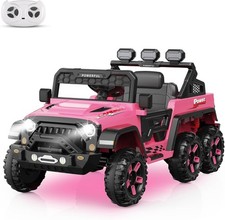 24V Electric Vehicles Kids Ride on Car Remote Control Toy w/ Power Wheel,3 Speed