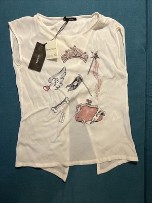 Neu Monnalisa Jakioo T-Shirt Gr. XS, Gr. 158, weiß, Bluse
