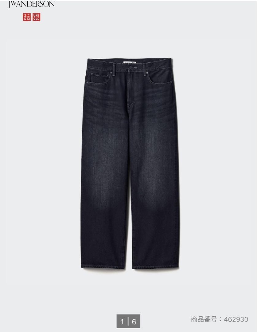Men JP-size L Denim Uniqlo Jw Anderson Wide Fit Jeans 32 M Collaboration  JPN Ori