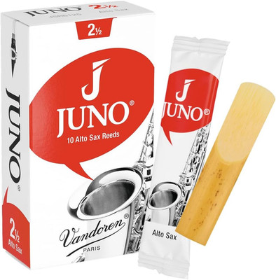JUNO Alto Saxophone Reeds, Strength 2.5, Box of 10, JSR6125