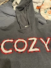 Marley Lilly Fleece Pullover Women Gray 'COZY" Sweater Size L/XL