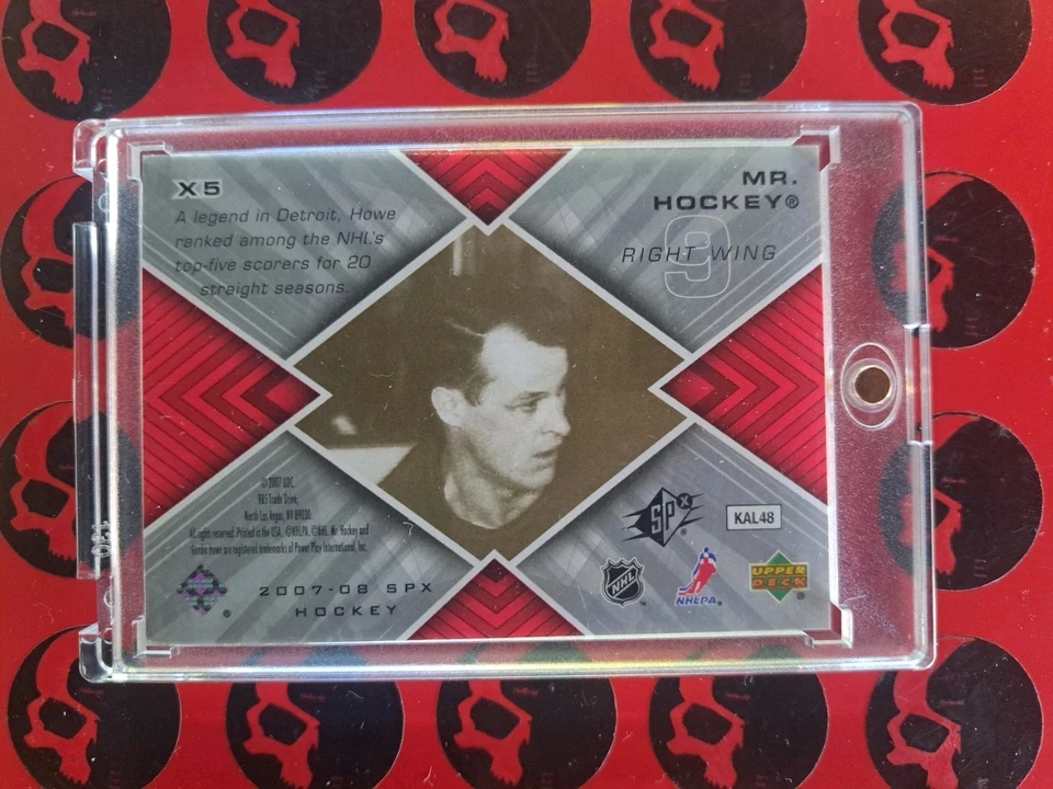 2007-08 Gordie Howe SPX /999 Spxtreme #X5 Detroit Red Wings Upper Deck  - Image 2 of 2