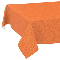 Wachstuch Tischdecke Abwaschbar Leinenoptik Orange 140X100Cm | Abwaschbar · Ruts