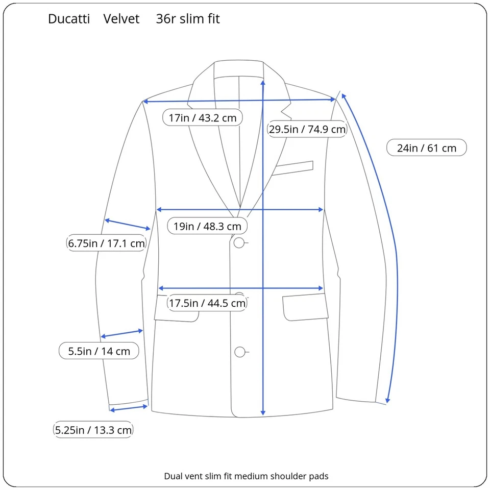 New Vtg Velvet Dinner Jacket 36r Slim Fit Double Breasted Peak Lapel Dual Vent - Image 2 of 4