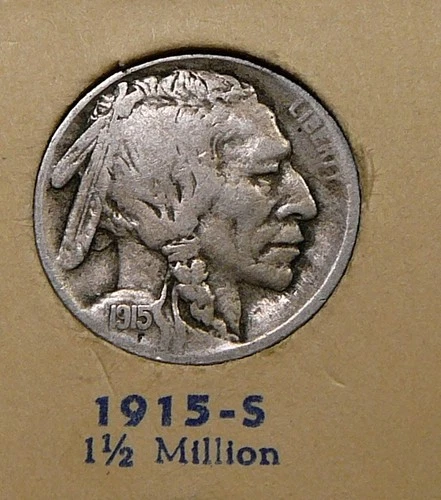 1915-S   Buffalo Nickel - Fine  / Fine  (SA)